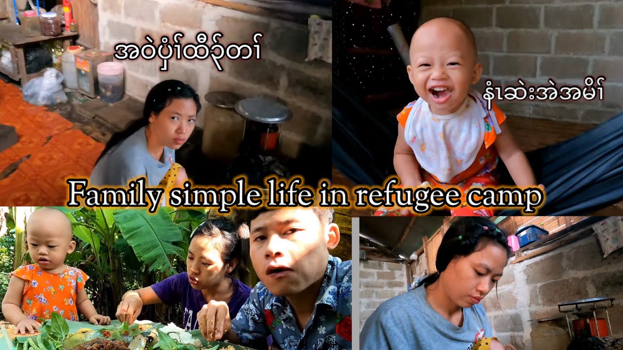 Simple family 👪 life in the karen refugees camp cooking for the breakfast.
