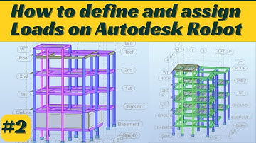 How to define and assign loads (dead, live, wind, seismic) load combinations Robot structure Part 2