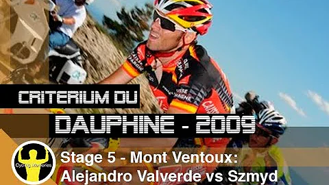 Dauphine libere 2009 (stage 5) - Mont Ventoux - Alejandro Valverde vs Sylwester Szmyd