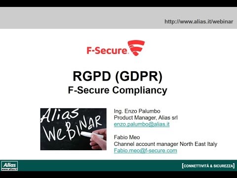 RGDP (GDPR): F-Secure Compliancy