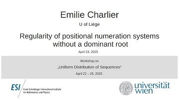 Emilie Charlier - Regularity of positional numeration systems without a dominant root