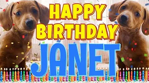 Happy Birthday Janet! ( Funny Talking Dogs ) What Is Free On My Birthday