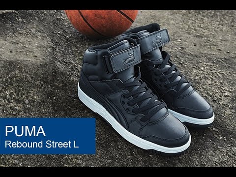 puma rebound street l black sneakers