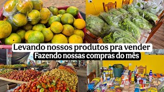 DIA DE IR A CIDADE FAZER AS COMPRAS/ Levamos frutas e verduras PASSEIO NA FEIRA LIVRE + VALOR TOTAL🤑