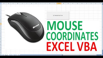 Mouse Coordinates Excel VBA MsgBox