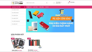 Demo đồ án website bán hàng phụ kiện điện thoại xây dựng bằng laravel mysql 2020