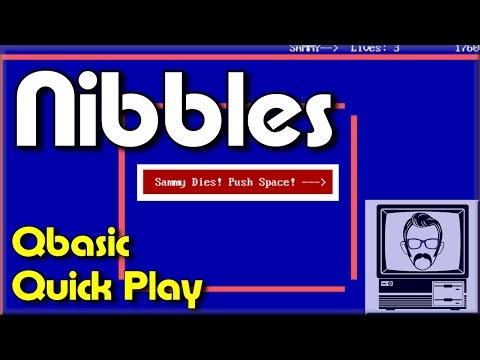 Nibbles QBasic MS-DOS Quick Play | Nostalgia Nerd