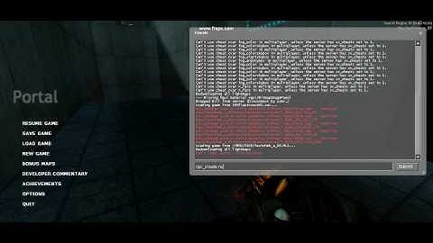 Portal console commands