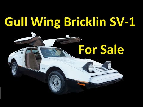 BRICKLIN SV-1 판매 ~ GULLWING CAR DELOREAN COPIED의 비디오