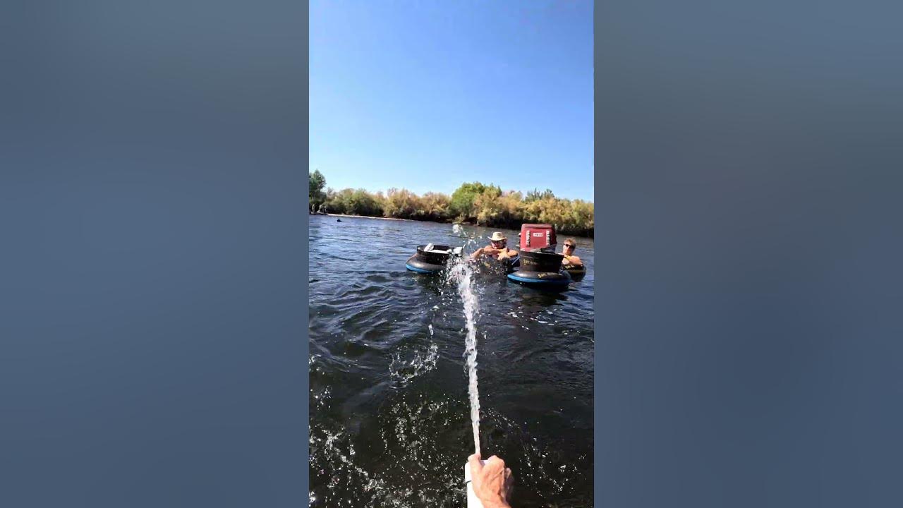Good shot right in the head. #saltriversquirters #saltriver #tubing #beerlife