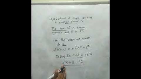 Class 7 chapter 4 -applications of simple equations to practical situations
