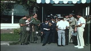 Checking Of Vnaf Helicopter Pilots At Ton Son Nhut Airport, Saigon, South Vietna...hd Stock Footage