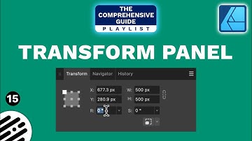 Affinity Designer Tutorial: Transform Panel