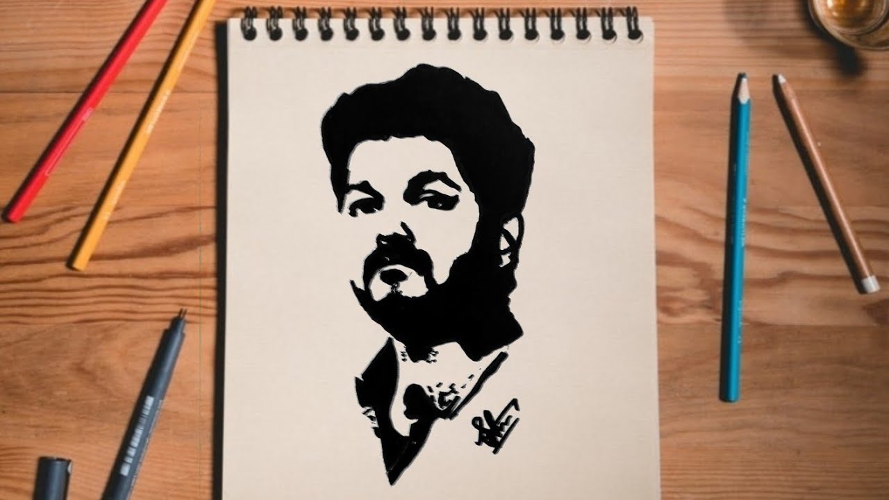 vijay stencil 🔥 YouTube