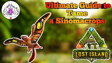 Quick Way to Tame a Sinomacrops! #ark lost Island