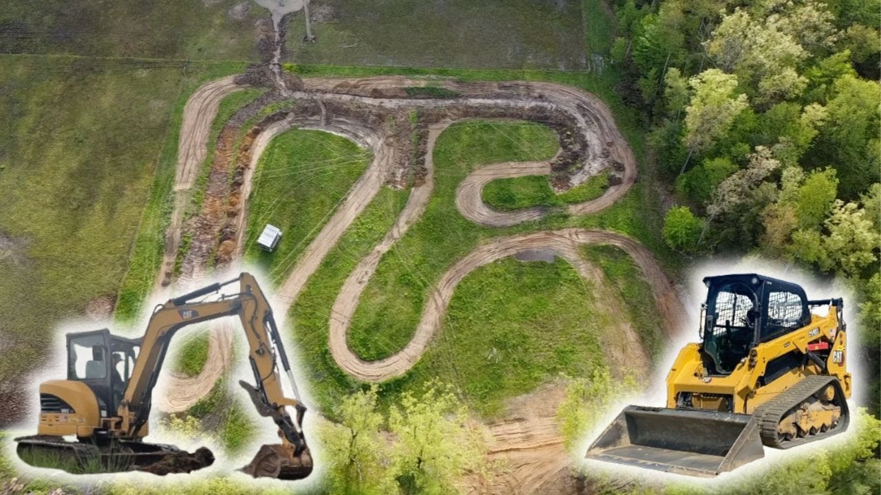 Digging Drainage Ditches for Epic Backyard Motocross Track! - YouTube