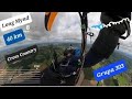 Paragliding cross country 40km from long mynd 21k 360