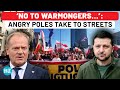 Ukraine’s Ally Disillusioned With War? Poles Hold Massive Anti-War Protest After Russian Drone Dare