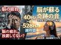 【脳活🌷優しい音楽】認知症予防と脳機能の修復｜ストレス軽減🍃リラックス効果 睡眠 作業用BGM【40Hz＆528Hz＆波の音】