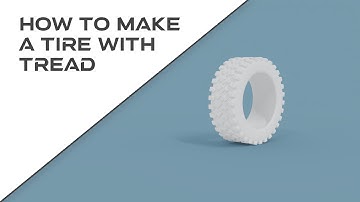 How to Make a Tire With Tread | Blender