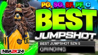 BEST JUMPSHOTS FOR EVERY BUILD in NBA 2K24! FASTEST JUMPSHOT FOR ALL 3PT RATINGS! best jumpshot 2k24