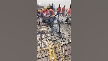 pumping passing concrete slab work ideas #construction #shorts #pumping