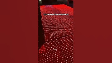 12V SPI pixel addressable flexible mesh matrix grid sheet made by pixel pebbles seeds lights