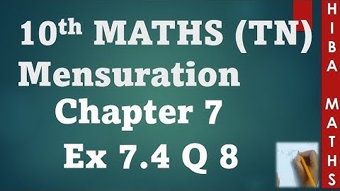 10th maths chapter 7 exercise 7.4 question 8 tn samacheer hiba maths