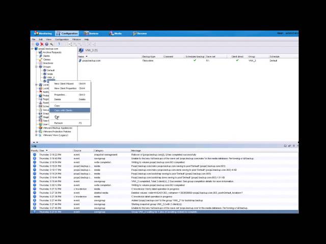 EMC NetWorker 8.1 Snapshot Management Demo