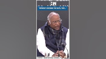 #Shorts | "Without checking the facts, they.." | Mallikarjun Kharge | Rahul Gandhi | Amit Shah | BJP