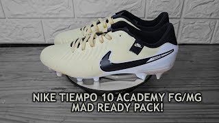 Unboxing + Review Sepatu Bola Nike Tiempo Legend 10 Academy FG/MG MAD READY PACK (INDONESIA)