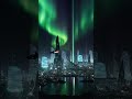 City of Holograms and Energy Flows #HolographicCity #FuturisticGlow #CyberpunkCity