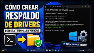 Cómo Crear Copia de Seguridad de Drivers en Windows Desde CMD 🚀 Respaldo Completo de Controladores ✅
