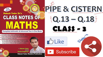 RAKESH YADAV MATH VIDEO PIPE AND CISTERN FOR SSC CGL 2018