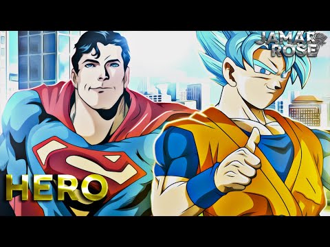 SUPERMAN V.S. GOKU RAP | HERO | Jamar Rose ft. GodzTheDon (Prod. LOOPGOONZ) [DC VS ANIME]