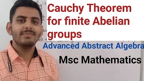 Cauchy theorem for finite abelian groups