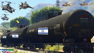 Israeli Second Navy Aircraft Carrier Badly Destroyed By Palestinian Fighter Jets | GTA-5