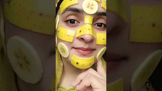Banana Peel Face Pack || Skin Whitening and Brightening Face Mask#instantglow #shorts #shortsfeed