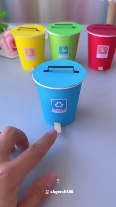 HOW TO CRAFT A TINY RECYCLE BIN!