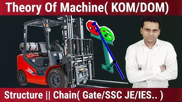 Theory Of Machines | Structure | Chain | Mechanical Hindi Video | KOM | DOM