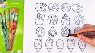 How to draw a kawaii sweets