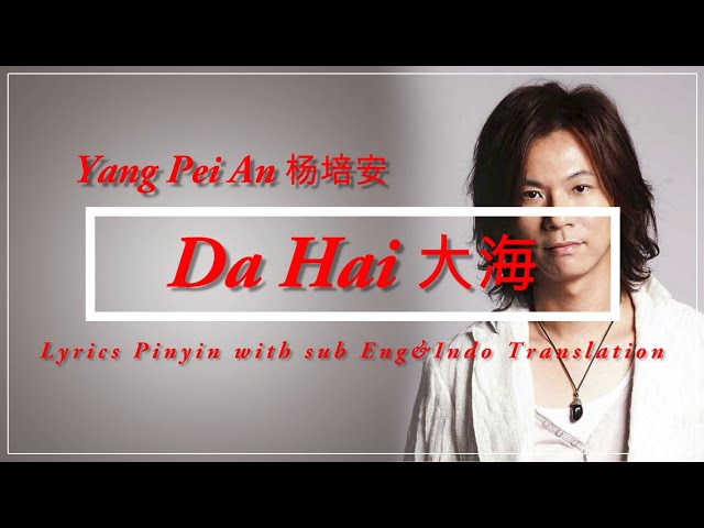 Yang Pei An 杨培安 -  Da Hai 大海 Lyrics Pinyin sub Eng&Indo class=