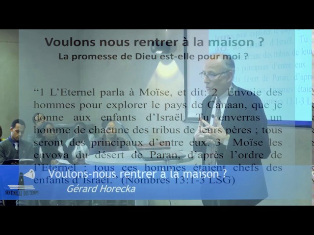 Voulons-nous rentrer à la maison ? | Gérard Horecka