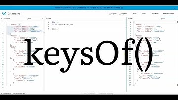 Dataweave keysOf function()?