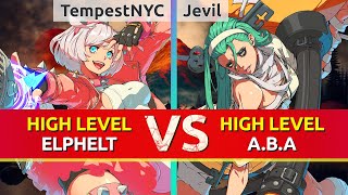 GGST ▰ TempestNYC (Elphelt) vs Jevil (A.B.A). High Level Gameplay