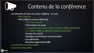 Quels sont les objectifs d'un plan d'affaires