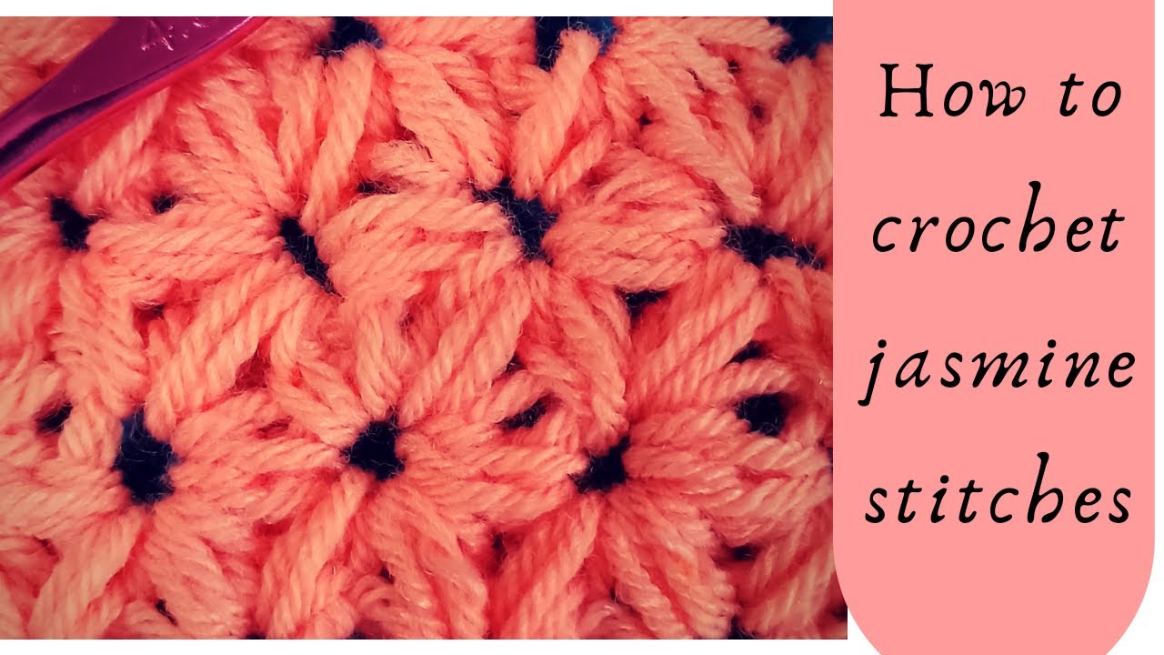 How to crochet JASMINE STITCHES l in Tamil l with English subtitles