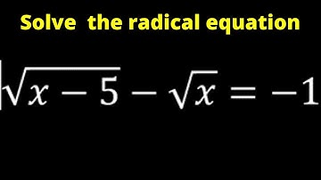 Solve Square Root Equations With Two Square Roots