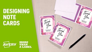 Make Your Own Note Cards with Avery Products