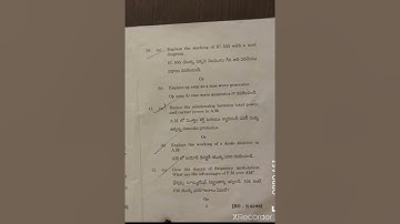 Degree III-SEM Electronics Analog Circuits and Communication model paper AU-2023/@lasya tech